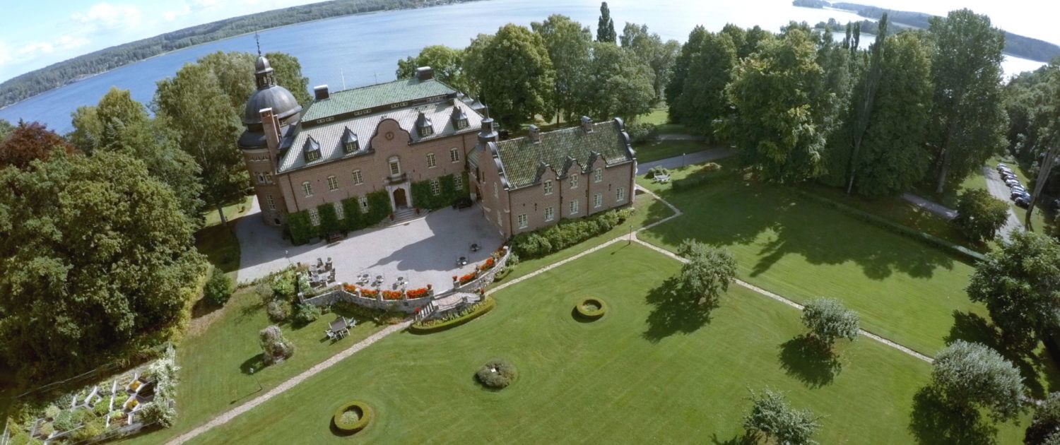 Engsholms Slott flygbild slottsparken skärgården Engsholms Slott flygbild slottsparken skärgården