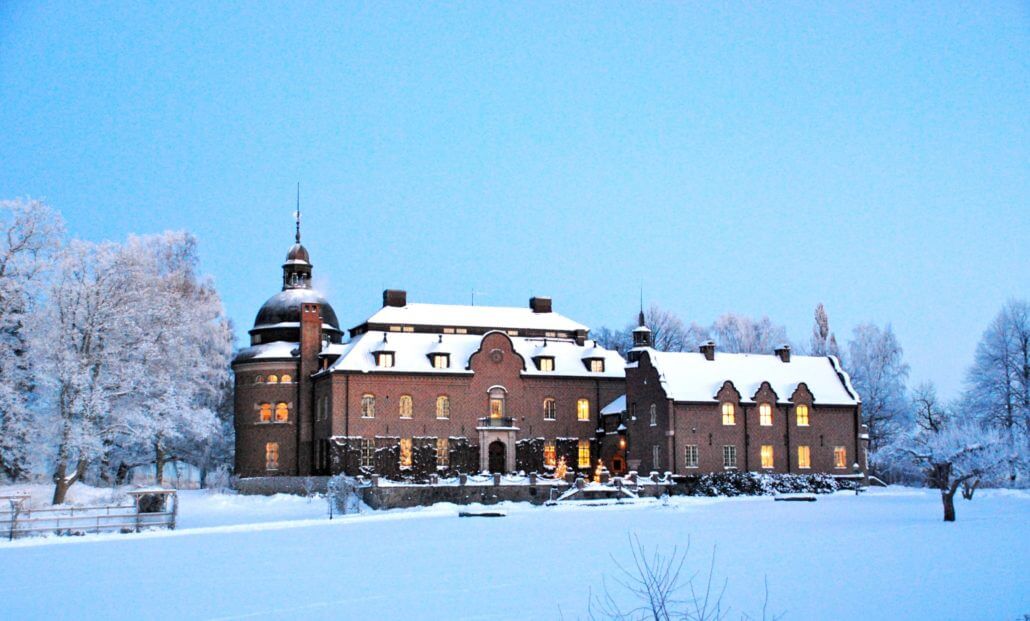 Engsholms slott vinter slottsparken